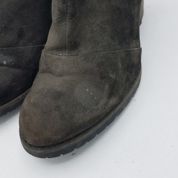 Clarks Womens 7.5 Mission Zelle Side Zip Ankle Boots Heel Booties Black 64521 - Picture 3 of 10